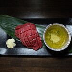 Lamb heart Steak-herb butter dip-