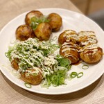 あべのたこやき やまちゃん - たこ焼き三種盛り・Aセット