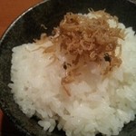 一楽 - このじゃこ山椒が旨い！あつあつのご飯と相性ばっちしです。