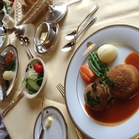 日光金谷ホテル - ランチ、コロッケコース