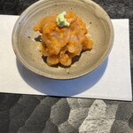 きう - 白海老と蝦夷馬糞雲丹の蒸し