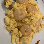 龍盛菜館 - エビと卵の炒め物