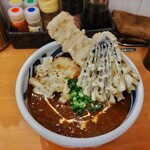 麺匠 釜善 - 天ぷらカレーうどん(中盛) 1,400円 ♪