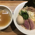 鴨出汁中華蕎麦 麺屋yoshiki - 鴨のまぜそばつけ麺(塩)