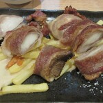 シマネヤ - エリンギの島根牛巻きサバ塩辛マヨ