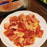 鶏の焼肉 ピリ辛鶏 - 