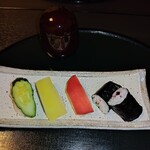 日本料理 吉祥 - 野菜寿司。口直しにはぴったり