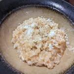 福山旬彩 BistroTsumugi - 追加のリゾット+330円×2。ブイヤベースのスープで作ってくれる！粒粒さとチーズもかかり濃厚（≧∇≦）