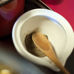 古材の森 - そうめんに黒胡椒をお好みで。