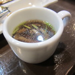 串揚げ 串の実 - きのこたっぷりのｽｰﾌﾟ