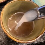 蕎麦と天ぷら ゆずき - 蕎麦湯