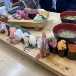 丸青食堂 - 一番高い寿司(3,600円くらい)
