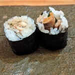 焼とり 熟成魚 木崎 - 対馬の穴子   煮穴子ときゅうり巻