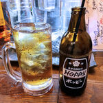 立ち呑み ビアジオ - 焼酎は「宝」と「金宮」とで選べます。