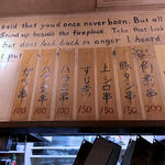 立ち呑み ビアジオ - メニュー