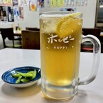 かすみ食堂 - 料理写真:ホッピーは注がれた状態できます。