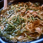 麺哲支店 坊也哲 - ねぎそば
      （当時の携帯カメラの限界、、、）