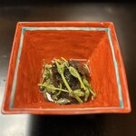 よし町 - ⑥天然みずの実と木耳の煮浸し