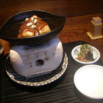 京 上賀茂 御料理秋山 - お豆腐とおこげのいいとこどり