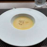 イリエスケープ - 魚介類とカボチャ冷製スープ