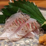 焼とり 熟成魚 木崎 - かます。魚はもちろん、手作りの薬味の美味しいこと