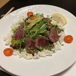 本町 大人の和料理 あき山 - 国産牛のたたきサラダ仕立て