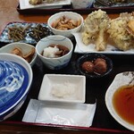 ペンション はなのや - ど~ん、山菜定食(秋)