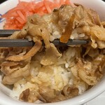 松屋 - 『牛めし小盛+紅生姜』