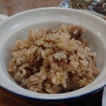 ペンション はなのや - キノコ＆栗ごはん