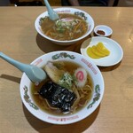 お食事処 ふみよし - 半中華と半味噌