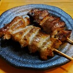 焼きとんまるいち - タン・肉巻ショウガ串