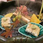 日本料理 みつわ - 琵琶湖の天然鰻と岩手産松茸焼き