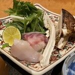 日本料理 みつわ - 河豚と松茸のしゃぶしゃぶ