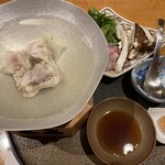 日本料理 みつわ - 河豚と松茸のしゃぶしゃぶ