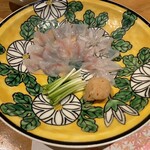 日本料理 みつわ - 豊後水道の河豚刺身