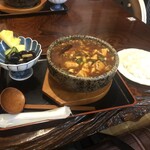 らー麺 天心 - 麻婆麺　1400円+ライス　100円