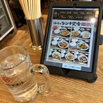 金の餃子酒場 - テーブル上