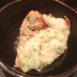 ゑちぜん屋 - お通し：ちくわ磯辺揚げをダシでブワブワに。サスガ店長、わかってらっしゃる！