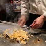 鉄板ステーキ パイナップル２ - ガーリックライス