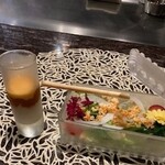 鉄板ステーキ パイナップル２ - サラダ