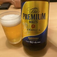豆富料理と吟醸せいろ蒸し 八かく庵 大阪ステーションシティ店 - まずはプレモルで乾杯