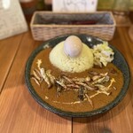 Motomachi Satonaka - きのこチキンカレー（大）＋半熟味付玉子