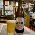 はりまや町駄々っ子酒場 - 瓶ビール 中瓶 600円。
