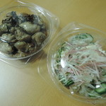 Minokichi - 牡蠣の山椒煮、茗荷と湯葉の酢のもの