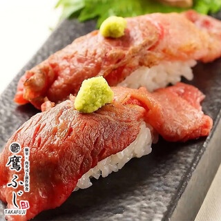 Enjoy the flavor of fresh meat with meat Sushi, our proud delicacy!