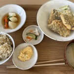 魚市場もったいない食堂 - ふわとろアジフライ定食