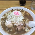 喜多方食堂 磯崎 - 鶏油醤油大盛¥1000