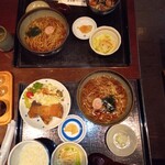 Tsubaki Chaya - ブリの竜田揚げセット　マグロ丼セット