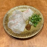 真鯛の昆布締め　練り梅