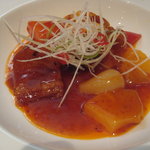 重慶飯店 麻布賓館 - 豚肉と野菜の辛味酢炒め